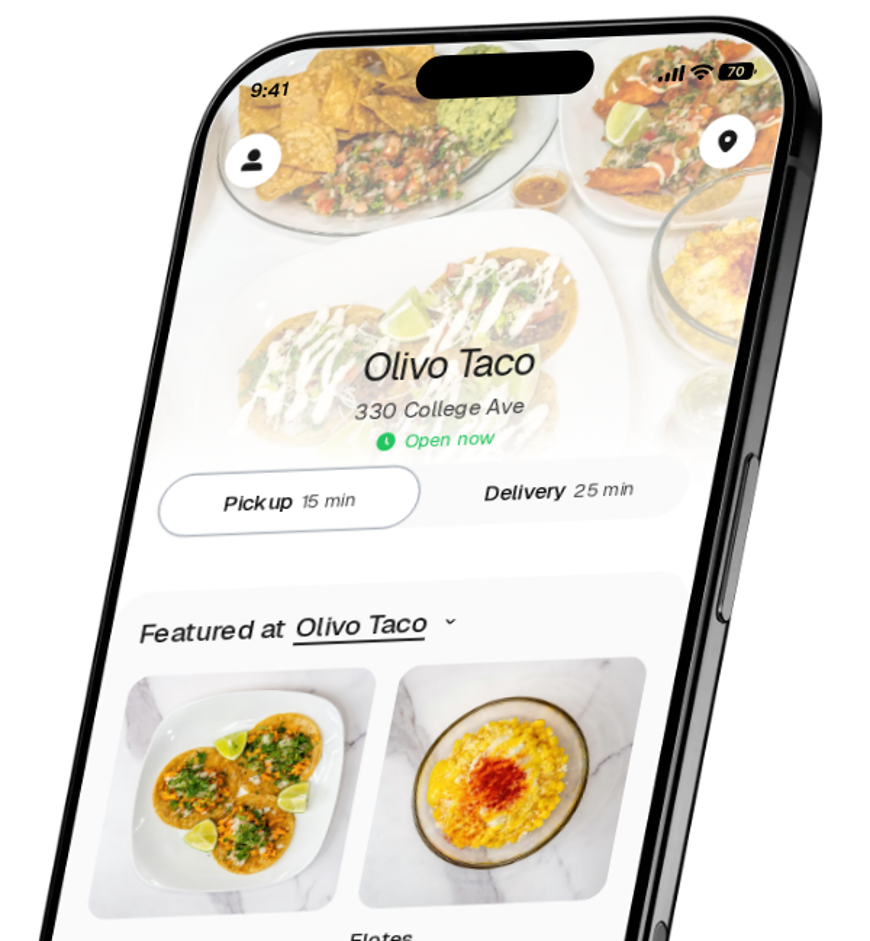 Olivo Taco app preview
