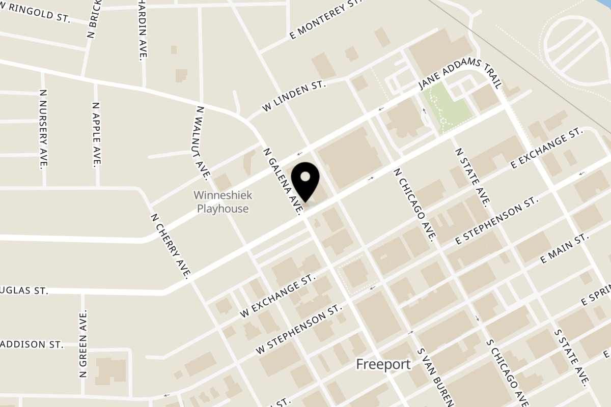 Map showing the location of Olivo Taco Freeport on 116 W Douglas St in Freeport
